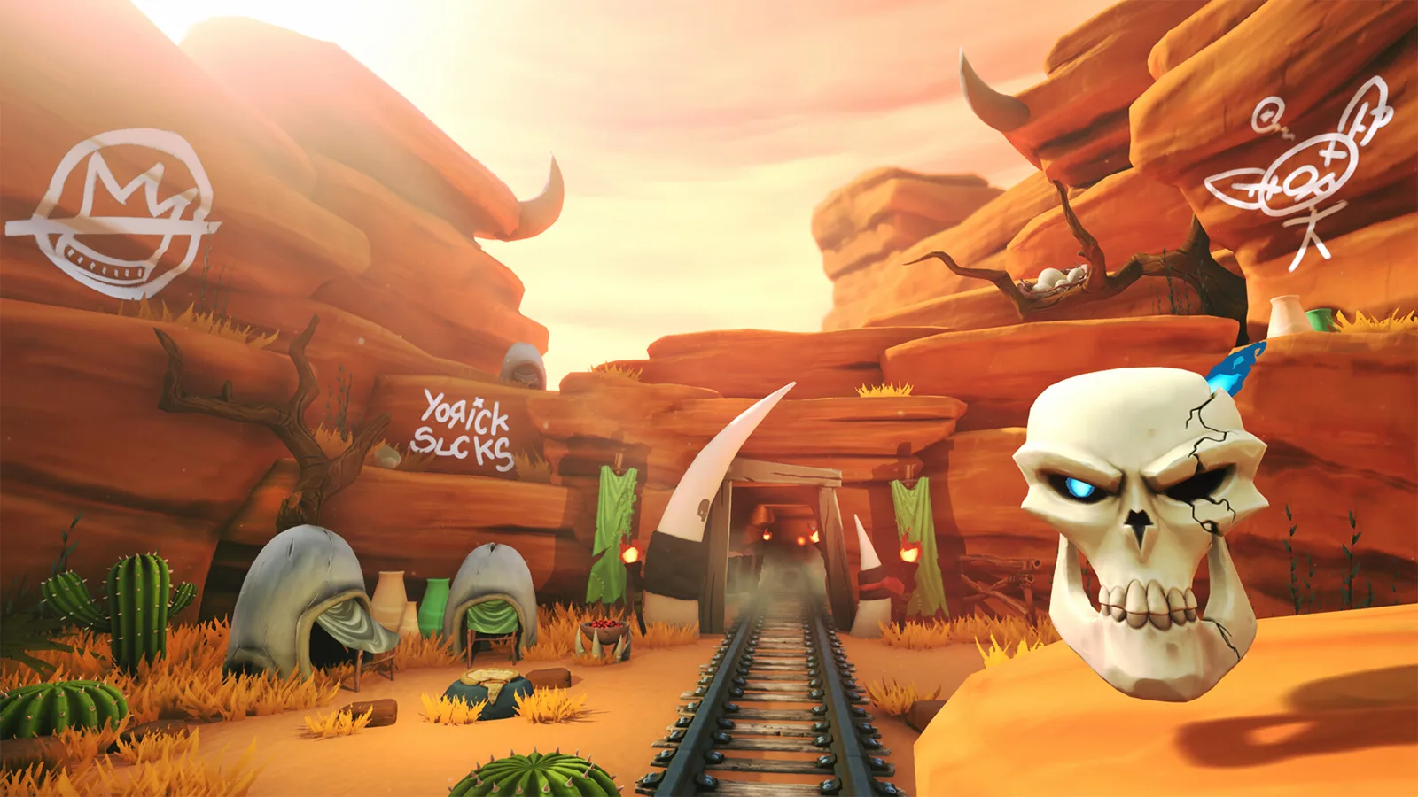 Disembodied — stylized desert environment