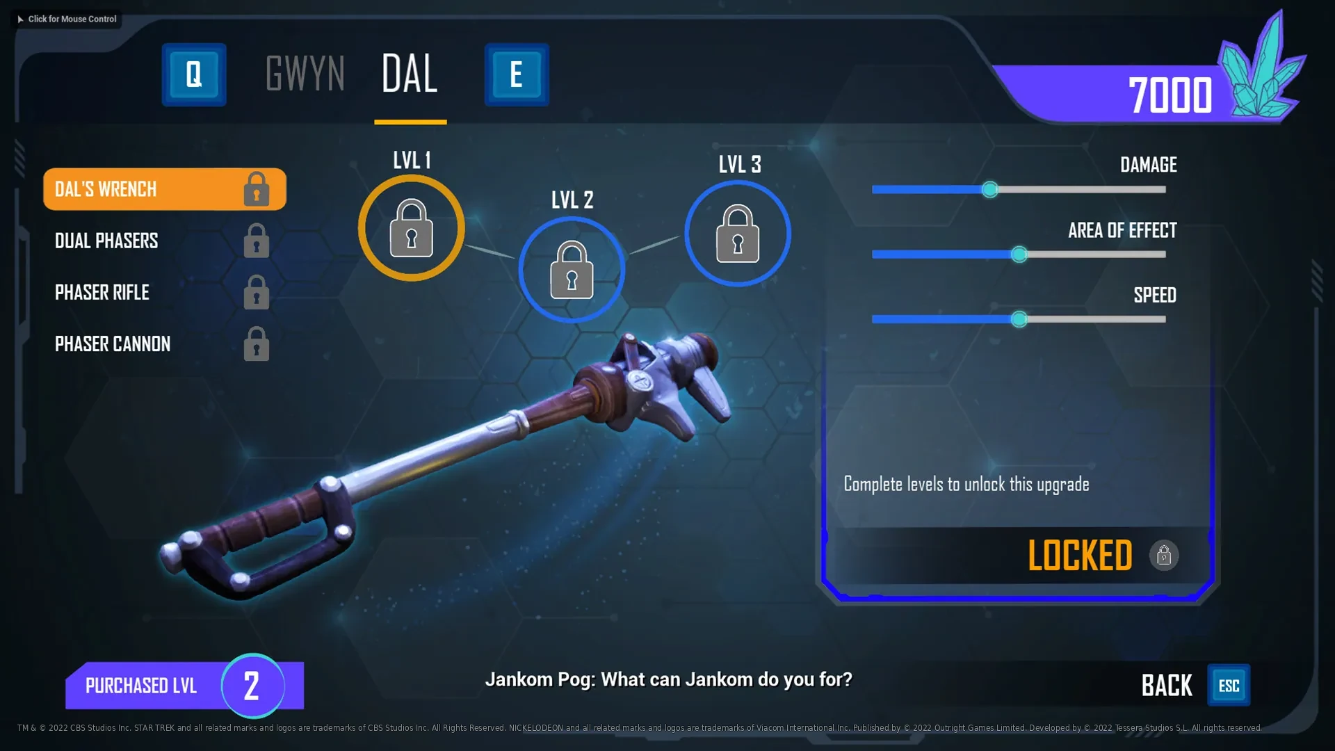 Dal — Upgrade Shop