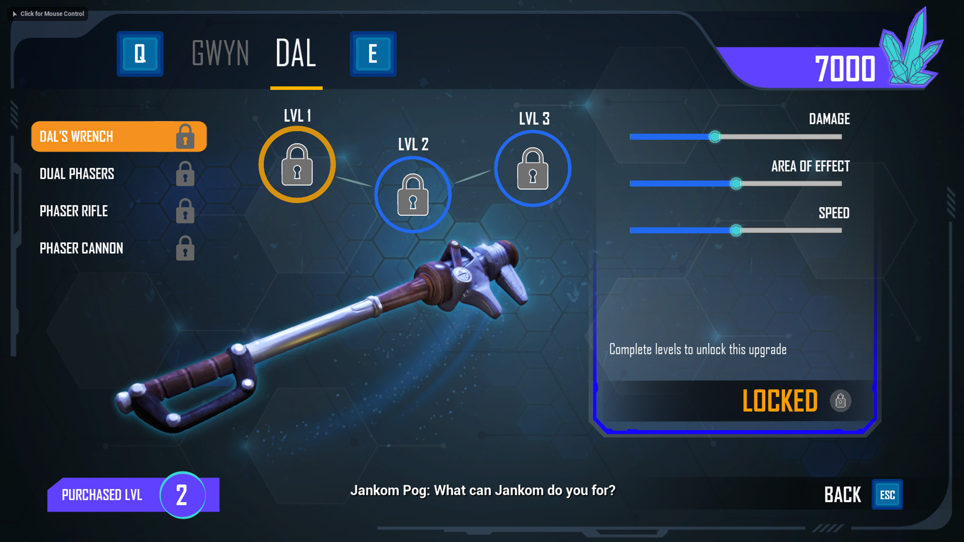 Dal — Upgrade Shop