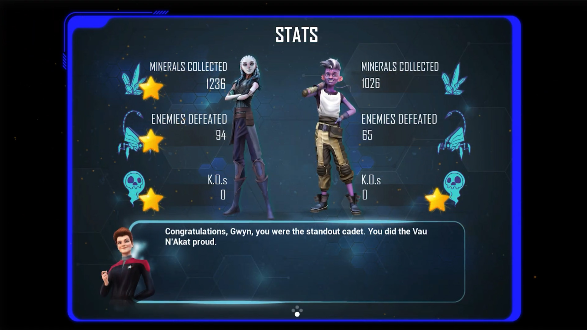 Level End Stats